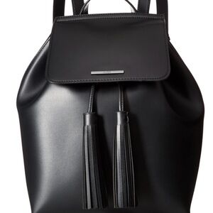 Aldo Black Backpack with Modern Tassels